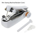 Portable Mini Manual Sewing Machine Portable Mini Travel PP Sewing Box Sewing Kits Set Cloth Fabric Handy Needlework Tool GYH. 