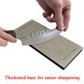 New Thickened Non-slip Base Diamond Stone Kitchen Knife Sharpening System Tool 15 Degree Sharpener Whetstone Leather Polishing. 