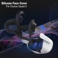 Face Pad Cover for Oculus Quest 2 with Lens Covers Protectors Washable VR Silicone Covers for Meta Quest 2 VR Accessories. 