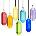 7pcs Crystal Suncatcher Prisms 3'' Indoor Window Hanging Ornament Rainbow Glass Prism Sun Catcher Decor for Home Garden Healing. 