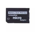 Psp Micro Sd Card to Memory Stick Pro Duo Psp Converter (Micro Sd Psp Converter Adapter)(Micro Sd Adapter). 