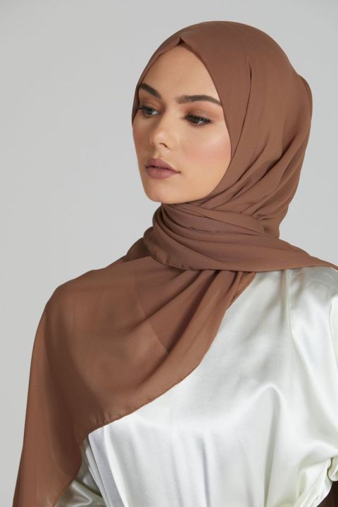 Luxury Chiffon Georgette Hijab Scarf for Women Lightweight and Breathable 70x29