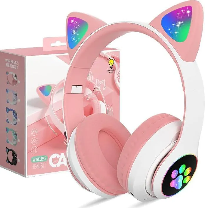 CAT%20STN-28%20Over%20Ear%20Music%20Headset%20Glowing%20Ear%20Headphones%20Foldable%20Wireless%20BT5.0%20Earphone%20with%20Mic%20AUX%20IN%20TF%20Card%20MP3%20Player%20Colorful%20LED%20Lights%20for%20PC%20Laptop%20Computer%20Mobile%20Phone%20-%20Image%202
