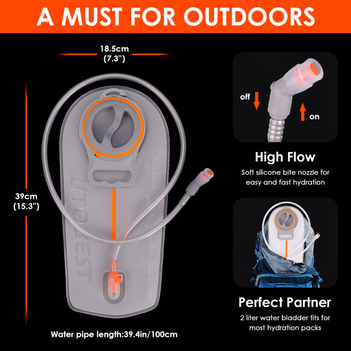 UTOBEST%20Hydration%20Bladder%202L%20Water%20Reservoir%20Bag%20TPU%20BPA%20Free%20Leak-Proof%20Wide%20Opening%20for%20Running%20Hiking%20Cycling%20Camping%20-%20Image%205