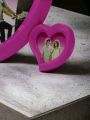 New Style Double Heart Photo Frame | Premium Quality Plastic Material | Kids Side Table Picture Frame. 