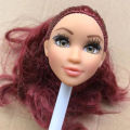 Glasses Eyes With Real Eyelashes Doll Heads Colorful Soft Doll Parts White Skin Doll Accessories Girl  Toys Figures. 