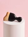 2PCS Oval Foundation Makeup Brushes - Toothbrush Shape Kabuki Brush for Liquid Foundation, Cream Blending, Contouring | Soft Syn.