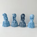 3D Princess Doll Candle Silicone Mold DIY Cute Dresses Girl Handicraft Scented Candle Making Gypsum Resin Mould Craft Decor . 