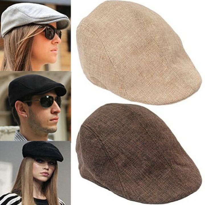 Peaky%20Newsboy%20Golf%20Driving%20Hat%20Caps%20Boys%20Mens%20Flat%20Cap%20Beret%20Cabbie%20Hat%20Vintage%20-%20Image%202