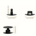 100pcs Plastic Shoe Rivets - Quick Repair Accessory for Foam Clogs and Slip-On Footwear - Durable Snap Fastener Buttons - Black. 