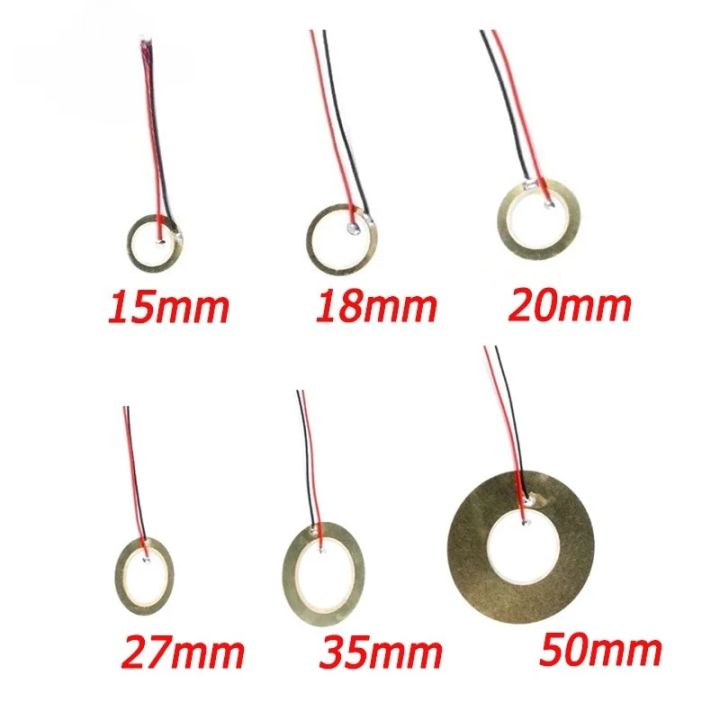 5/10/20pcs%20Buzzer%20Piezoelectric%20Piezo%20Ceramic%20Wafer%20Plate%20Dia%2012/15/18/20/27/35/50MM%20With%20wire%20Buzzer%20Loudspeaker%20for%20Audio%20-%20Image%202