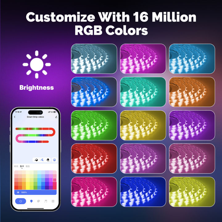 MOES%20Tuya%20ZigBee%20LED%20Strip%20Light%20Smart%20Party%20Music%20Sync%20RGB5050%20Controller%2016%20Million%20Colors%20Changing%20Support%20Alexa%20%20Home%20-%20Image%202