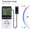 Humidity And Temperature Control Socket LCD Digital Display Thermostat Switch Humidity Temp Controller With Temperature Sensor. 