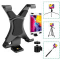 Universal Tablet Stand Adapter with Vientiane Gimbal for Tripod/Single Leg Stand Compatible with iPad/Air/Mini and Most Tablets.