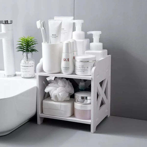 Pvc Counter Rack Sundries Waterproof PVC Desktop Rack (2 Tier) storage rack ,pvc cabinet ...