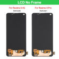 6.4" Display For Oppo Realme 8 / Realme 8Pro RMX3081 LCD Display Touch Screen with Fingerprint, For Realme8 RMX3085 LCD Replace. 