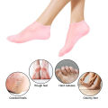 Silicone Gel Heel Socks for Cracked Heels | Moisturizing & Exfoliating Foot Care | Dead Skin & Callus Remover and Skin Protector. 