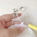 Adjustable Crochet Tension Cute Cat Ring, Beginner Knitting Crochet Hook Ring, Yarn Guide Finger Holders Thimbles Winder Tools. 