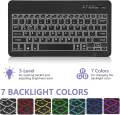 Keyboard Case for Samsung-Galaxy-Tab S8 S7 11 Case with 7 Color Backlit Wireless Detachable Keyboard for Galaxy Tab S8 SM-X700/X706 2022 S7 SM-T870/T875/T876 2020 11" Tablet Cover. 