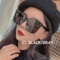 Korean Fashion Square Sunglasses Women Men Retro Beach Eyewear.