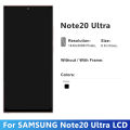 OLED Note 20 Ultra Display Screen Assembly for  Note20 Ultra 5G N985F N986F Lcd Display Digital Touch Screen with Frame. 