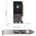 SOYO AMD Radeon R7 350 4GB Graphics Card DDR5 Memory 128Bit HDMI-compatible VGA DVI Video Card for Desktop Computer Components.