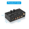 Ultra-compact Phono Preamp Pre Amp Preamplifier with Level Volume Control 2xRCA Input 2xRCA Output 1/4" TRS Output Interface. 