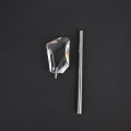 Handheld Foreground Blur Prop Glass Crystal Prism with stick for photography.