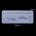 Self Defense Keychain Mold DIY Epoxy Silicone Resin Mold Pendant Keychain Self-defense Weapon Toy Craft For Resin Small Knife. 