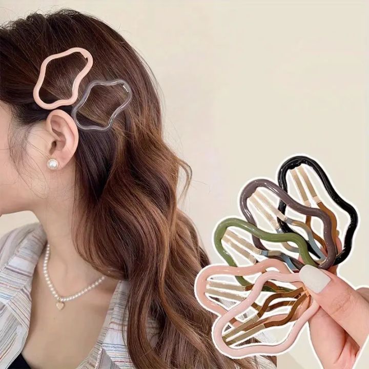 3 ps Cute Colorful hair pin / hair clips cloudy Pentagram   cloudy Bobby Hair Clip Snap Clip Hair Accessories