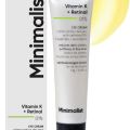 Minimalist Vitamin K + Retinal 01% Under Eye Cream | Reduces Dark Circles, Wrinkles & Fine Lines | With Caffeine for Puffiness | For Women & Men | 14 gm. 