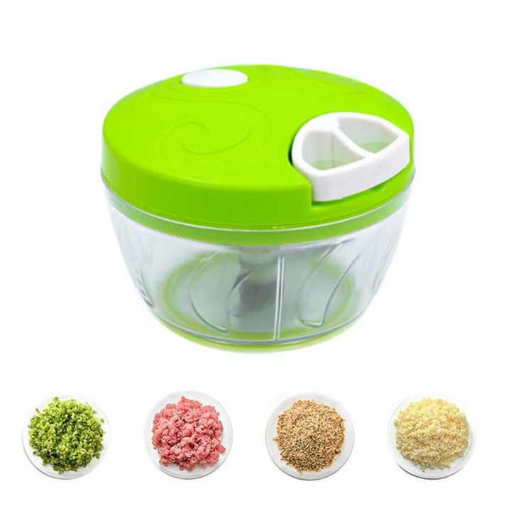 Mini Chopper Handheld Mini Speedy Hand Chopper - Small and Compact Manual String Chopper ...