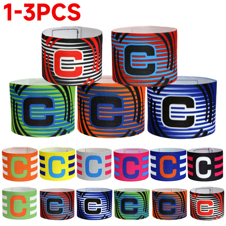 1-3pc Kid Adults Football Captain Armband Soccer Arm Band Leader Competition Soccer Captain Group Armband Football Training
