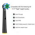 4PCS CrossAction Replacement Brush Heads For Oral B Trizone Triumph Vitality D100 D12 D16 D36 Electric Toothbrush. 