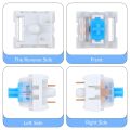 30 PCS Mechanical Keyboard Switches 3 Pin Blue Keyboard Clicker Replacement Keyboards Keys for LED Mechanical Gaming Keyboards.