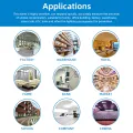 PGST Independent Smoke Detector Sensor Fire Alarm System for Home Office Security Smoke Alarm Fire Protection. 