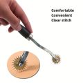 1pc/2pcs Stainless Steel Paper Leather Gear Teeth Scribing Wheel for Overstitch Marking Spacing in Leather Craft and Sewing. 