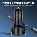 4usb PD 250W Car Charger Type C Fast Charging Auto Mobile Phone Adapter For iPhone    QC 3.0. 