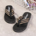 Men Slippers Outside Beach Flat Flip-flop 2023 Summer Casual Slippers Indoor Home Male Anti-slip Shoes Thong Sandals Black. 