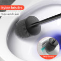 Bathroom Toilet Brush Holder Wall Mounted Household Cleaning Tools No Punching Install Space Aluminum Toilet Brushes WB8712. 