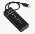 4 Port 3.0 Usb Hub Black White USB 3.0 Hub With LED Indicator. 