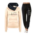 Jogging Hoodies Autumn Winter Quality Women's Tracksuit Casual Print Single Sport Pants Comfort Outdoors Daily Gym Woman Fashion. 