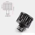 Universal Interface Car Air Filters Small 12mm For Motorcycle Turbo High Flow Racing Cold Air Intake Filter Mushroom Head. 