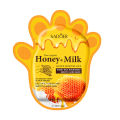5 Pairs SADOER Honey Milk Hand Mask 24Hour Moisture Lock Hand Care Gloves Nourish Dry Hands Soften Cutin And Smooth Skin.