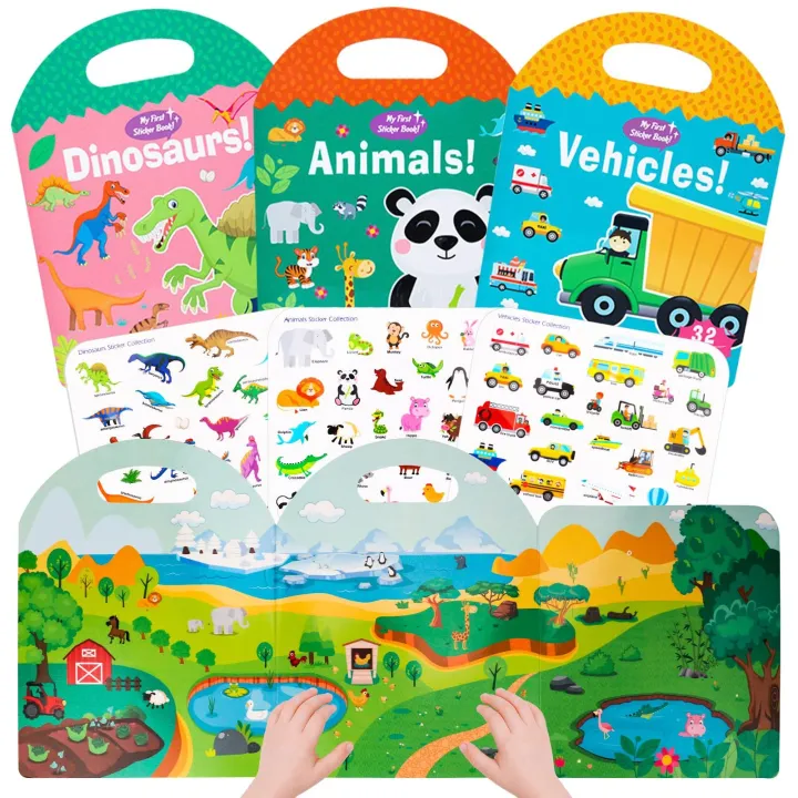 Reusable%20Sticker%20Book%20for%20Kids,%20Busy%20Book%20for%20Toddlers%201-3,%20Animal%20Stickers,%20Toddler%20Travel%20Toys,%20Jelly%20Quiet%20Book%206%20Themes%20Preschool%20Learning%20Activities%20for%20Toddlers%20Ages%203-6(Animals)%20-%20Image%202