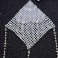 1 Pair Rhinestone Nipple Pasties Stickers Women Multilayer Metal Chain Tassel Nipple Cover Reusable Nipple Cover For Party. 