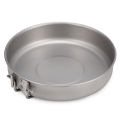 750ml/1000ml Ultralight Titanium Frypan Outdoor Camping Hiking Tableware Cookware Picnic Cooking Frying Pan 2023.