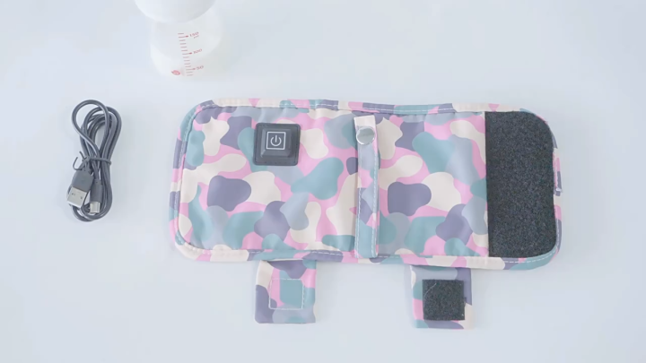 USB bottle insulation cover three-speed outdoor portable heating milk warmer car constant temperature bottle insulation bag -1pcs