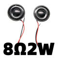 2PCS Mini 8 Ohm 8Ω 2W Horn Loudspeaker 8R 2W Diameter 30mm Loud Speaker Replacement Parts with Welding Wire Connector.