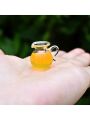 1:12 Dollhouse Miniature Glass Milk Juice Pitcher, Realistic Mini Food Play, Clear Glass Texture, Doll House Scene Decor Accesso.